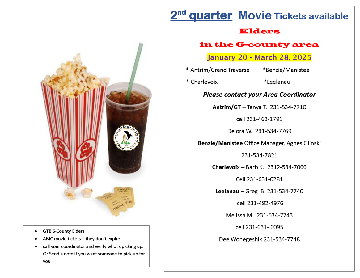 Elders movie ticket deadline flyer 2nd qtr